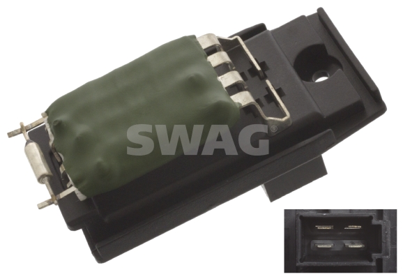 Rezistor, ventilator habitaclu 50 94 5415 SWAG
